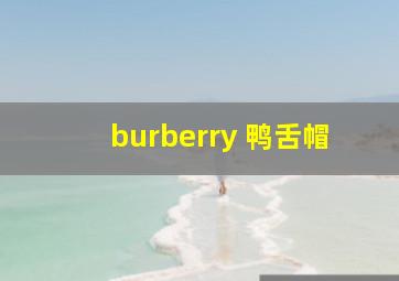 burberry 鸭舌帽